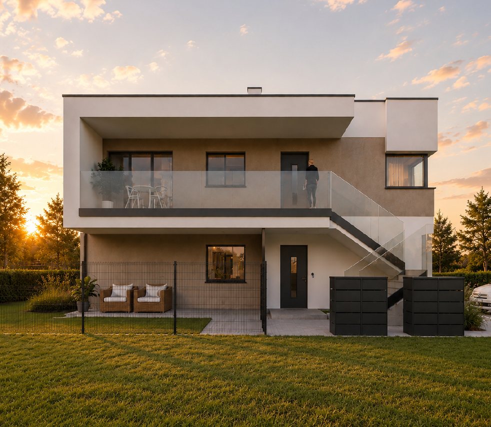Dom z ogrodem na osiedlu Harmonia 52 — Perfect Home Deweloper Września